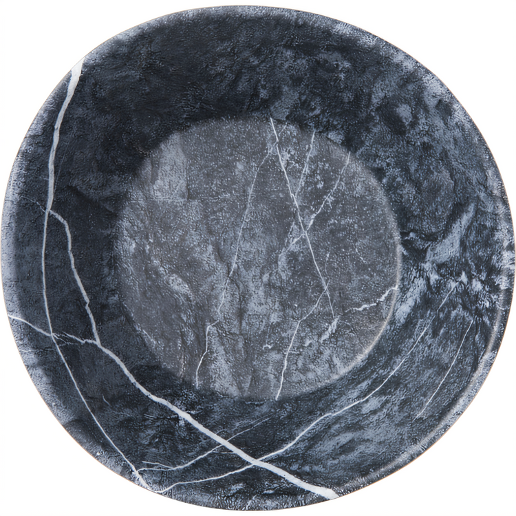 Product image #1 for Ridge 52 oz. Soapstone Freeform Melamine Bowl, 9 In.