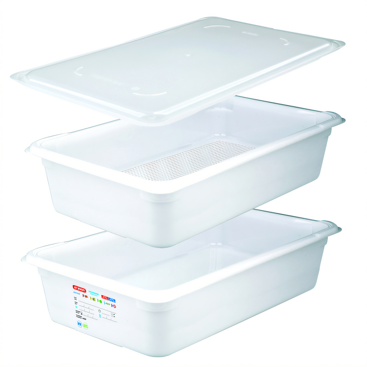 Product image #1 for Araven 4.5 Gallon White Defrost Kit with Holding Box, Drip Box, and Lid
