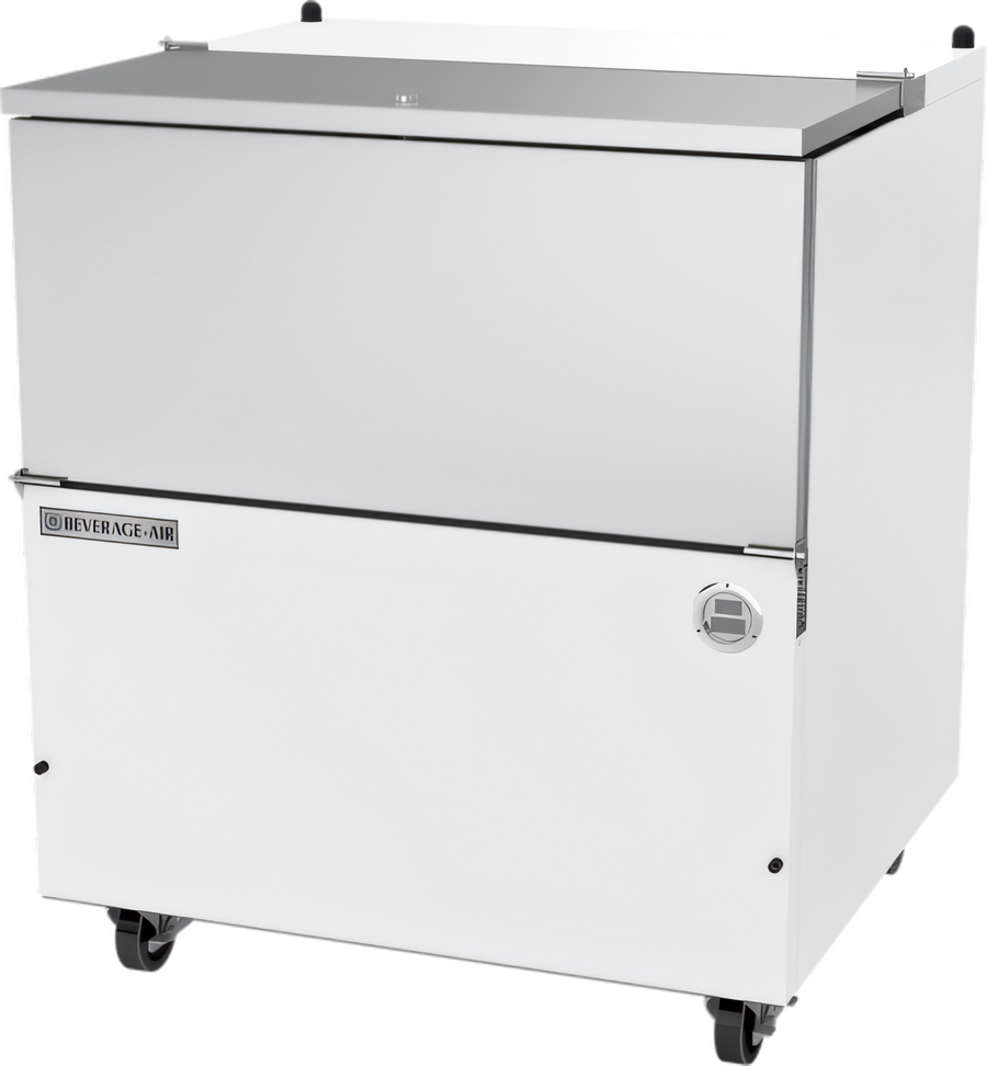 Product image #1 for Beverage-Air SM34HC-W Single Access Cold Wall School Milk Cooler, 34 Inch, 12.73 Cu. Ft., White Exterior