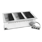 Thumbnail image #1 for Eagle Group GDI-3-208 3-Well Electric Drop-In Hot Food Well, Dry Operation, 12 x 20-Inch Pans, Infinite Controls, 208V