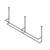 Thumbnail image #1 for John Boos 79-1/4-Inch Ceiling-Mounted Double-Bar Stainless Steel Pot Rack with 14 Double Hooks