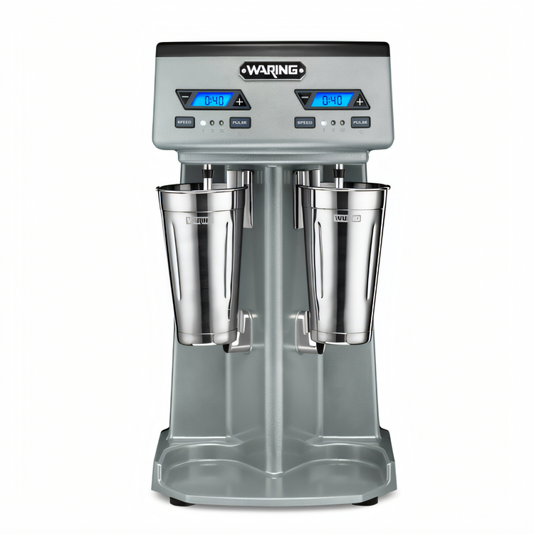 Product image #1 for Waring Commercial WDM240TX Heavy-Duty Double-Spindle Countertop Drink Mixer with Timer