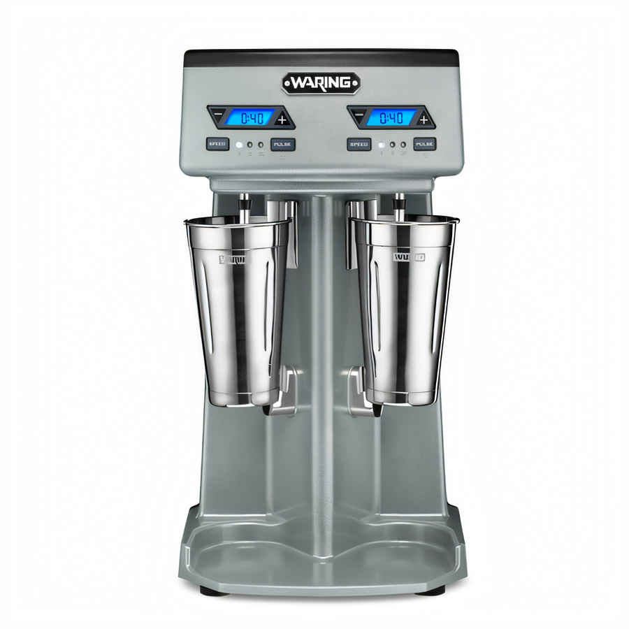 Product image #1 for Waring Commercial WDM240TX Heavy-Duty Double-Spindle Countertop Drink Mixer with Timer