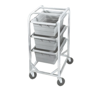 Channel Heavy-Duty All-Welded Aluminum End-Load 3-Lug Rack with Casters