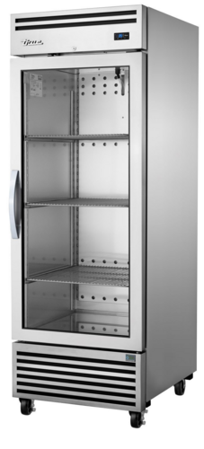Product image #1 for True One-Section Reach-In Refrigerator with Glass Display Door and Bottom-Mount Refrigeration