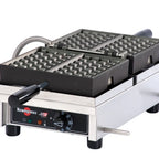 Thumbnail image #1 for Eurodib Krampouz WECDBAAT Double Countertop Commercial Waffle Maker, Square Cast Iron Grids, 180° Opening, 240V