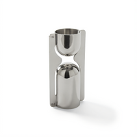 Handled Stainless Steel Dual Jigger, 1 oz. x 2 oz.