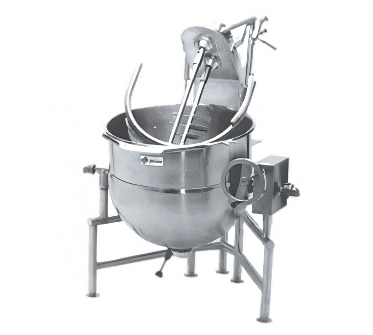 Product image #1 for Legion 80-Gallon Direct Steam Tilting Kettle with 2/3 Jacket and Tri-Leg Base