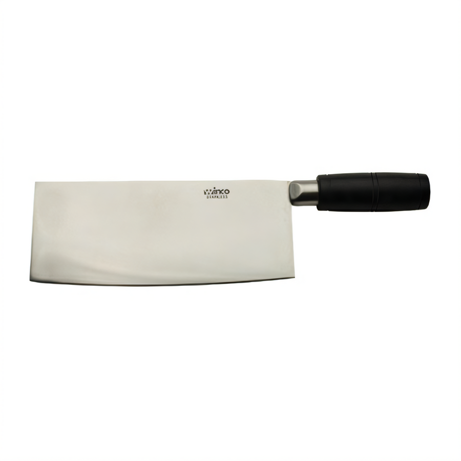 Product image #1 for Winco 8 x 3-1/2-Inch Chinese Cleaver Knife with Forged Stainless Steel Blade and Black POM Handle