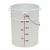 Thumbnail image #1 for Cambro 22 Qt White Polyethylene Pail with Bail