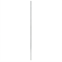 74 Inch Stationary Grooved Wire Shelving Post, Chromate Finish