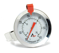 5-3/4-Inch Clip-On Deep Fry/Candy Dial Thermometer, Stainless Steel, 100°F to 400°F
