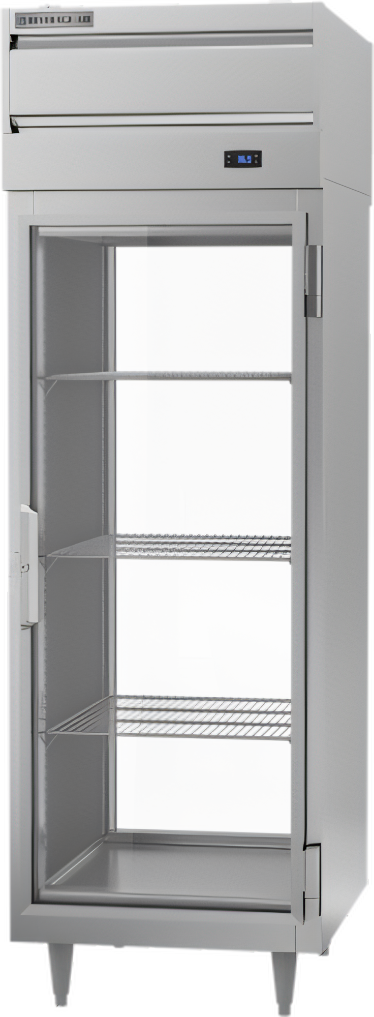 Product image #1 for Beverage-Air P-Series One-Section Pass-Thru Reach-In Refrigerator with 2 Glass Doors, 22.9 Cu. Ft., Standard Depth