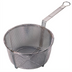Thumbnail image #1 for Carlisle 11-1/2-Inch Round Chrome-Plated Carbon Steel Mesh Fryer Basket with Front Drain Hook