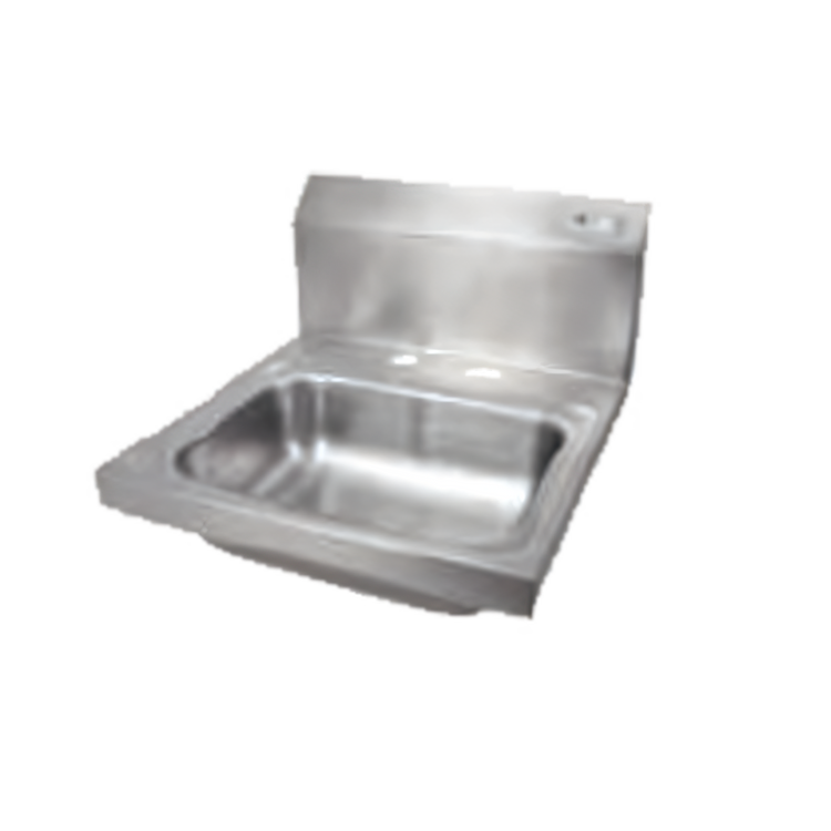 Product image #1 for John Boos Pro-Bowl Wall-Mounted Stainless Steel Hand Wash Sink with 14" x 10" x 5" Bowl