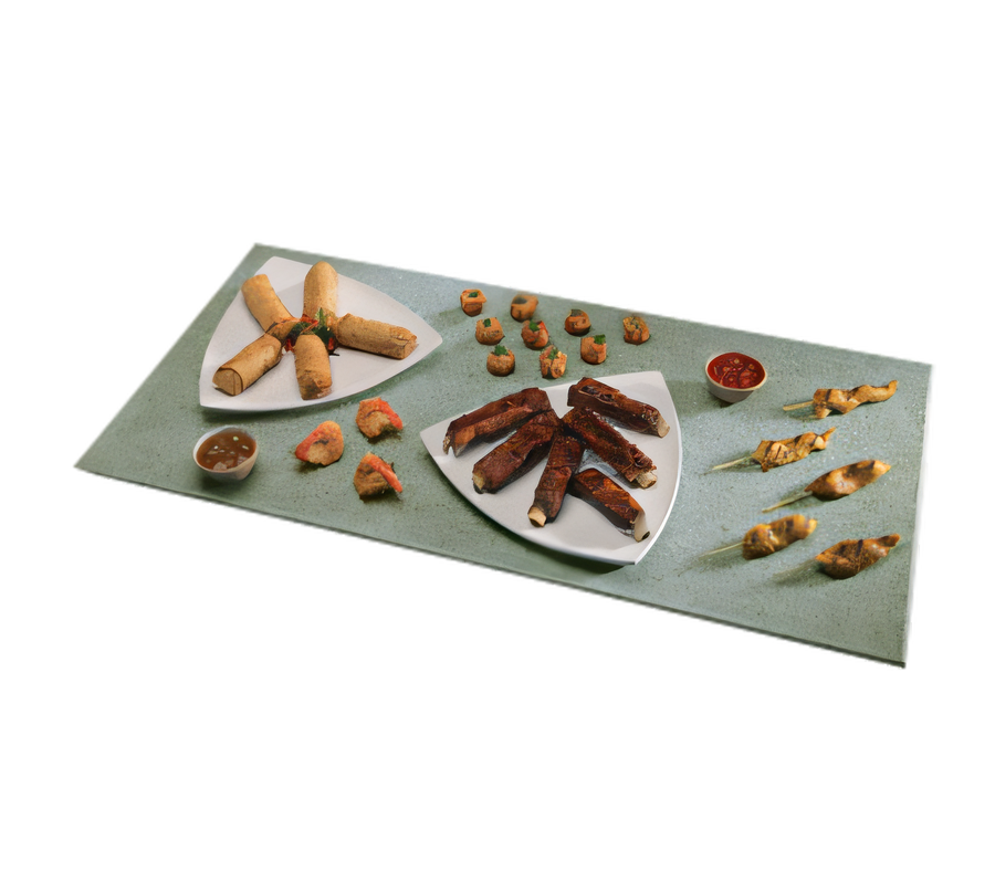 Product image #1 for Hatco Glo-Ray 36 x 18-Inch Portable Simulated Stone Rectangular Heated Shelf