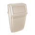 Thumbnail image #1 for Rubbermaid Commercial Slim Jim 15-Gallon Rectangular Wall-Mount Bathroom Trash Can, Beige