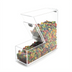 Thumbnail image #1 for Cal-Mil Classic 4 x 11 x 11 Inch Clear Plastic Stackable Topping Bin with Magnetic Lid