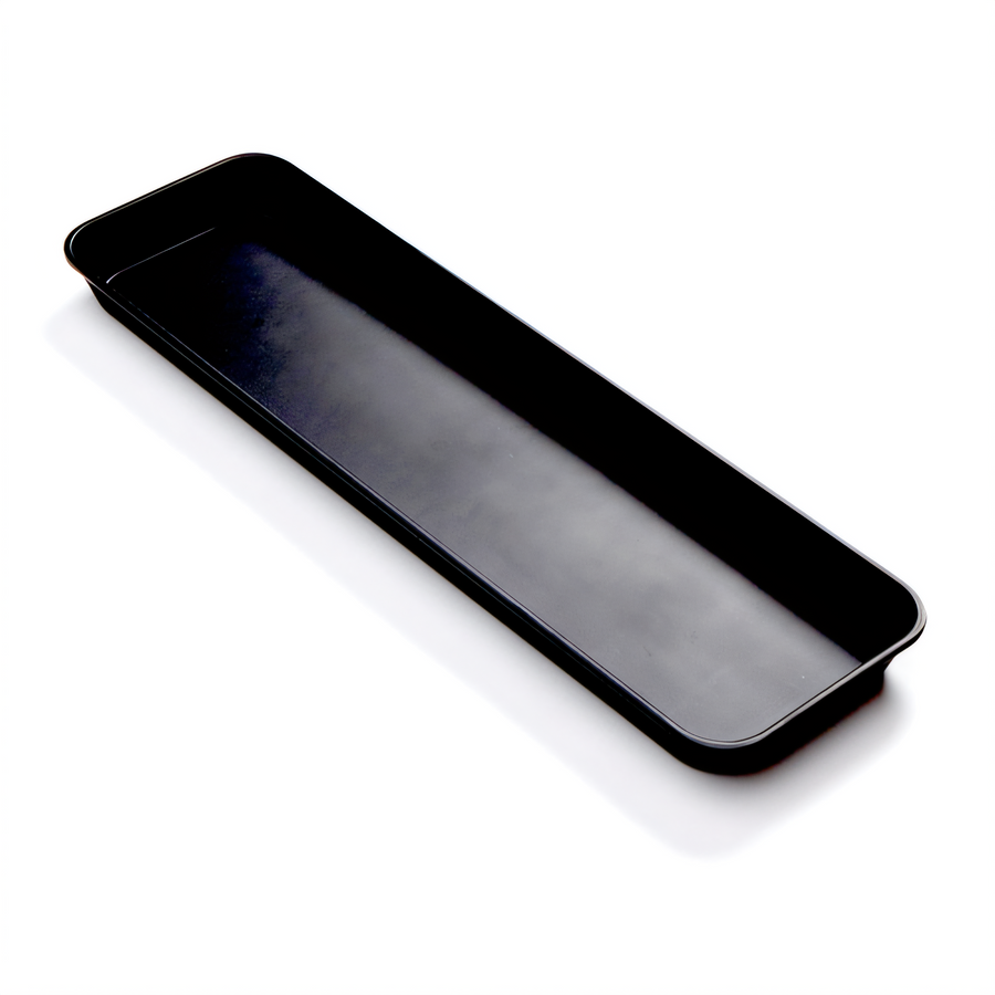 Product image #1 for American Metalcraft Endurance Black Rectangular Melamine Market Tray, 216 oz., 29-3/4 x 8-1/2 x 2 Inches