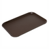 Thumbnail image #1 for Carlisle Griptite 2 Rectangular Non-Skid Fiberglass Serving Tray, 18 x 14 Inches, Brown