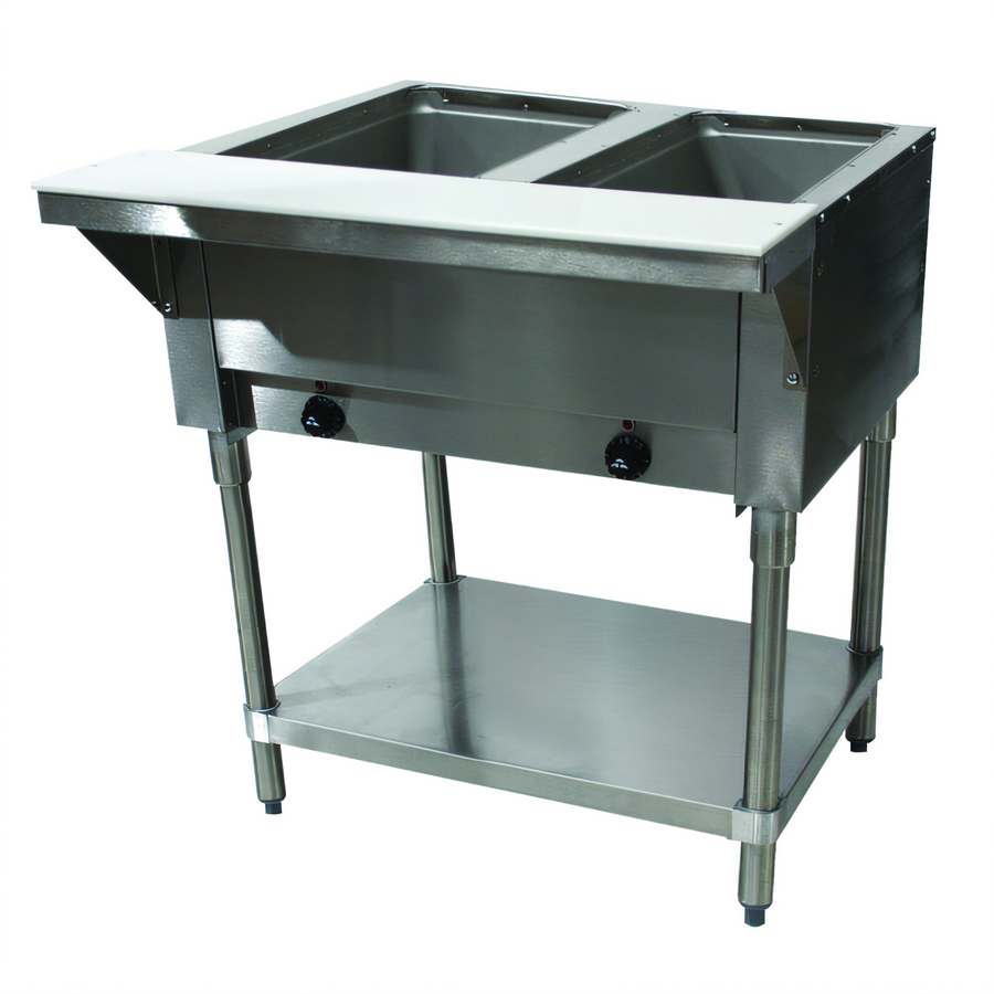 Product image #1 for Advance Tabco Triumph (Supreme) Electric Hot Food Table with (2) 12" x 20" Sealed Wells and Open Base