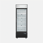 Thumbnail image #1 for Hurakan by Equip.me 1-Section Reach-In Glass Door Freezer Display, 15.2 Cu. Ft., Black