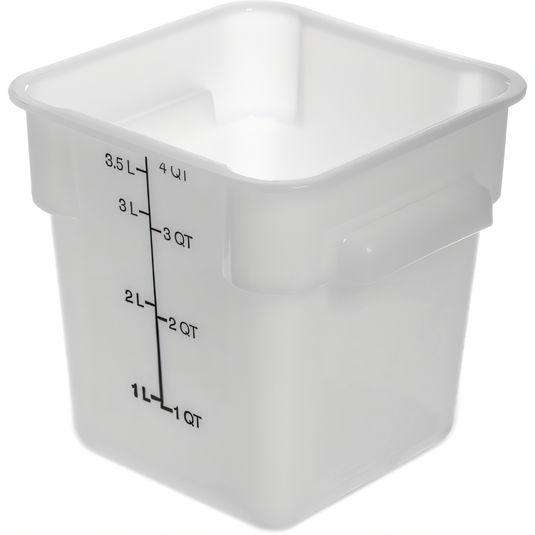 Product image #1 for CFS Brands 11961PE02 Squares Commercial Food Storage Containers Case of 6