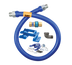 Thumbnail image #1 for Dormont Blue Hose 60-Inch Moveable Gas Connector, 1-Inch ID, with SnapFast QD and Safety Set