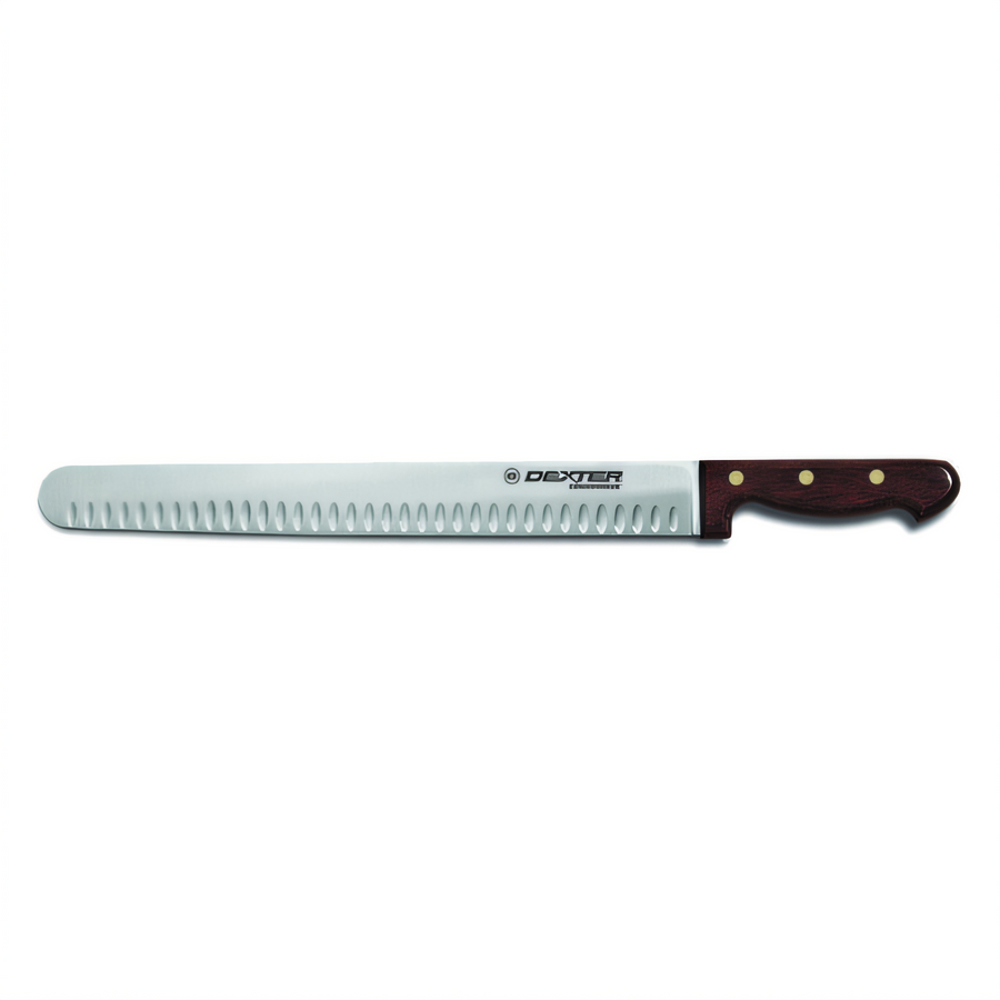 Product image #1 for Dexter Russell Connoisseur 14-Inch Wide Duo-Edge Roast Slicer with Laminated Rosewood Handle