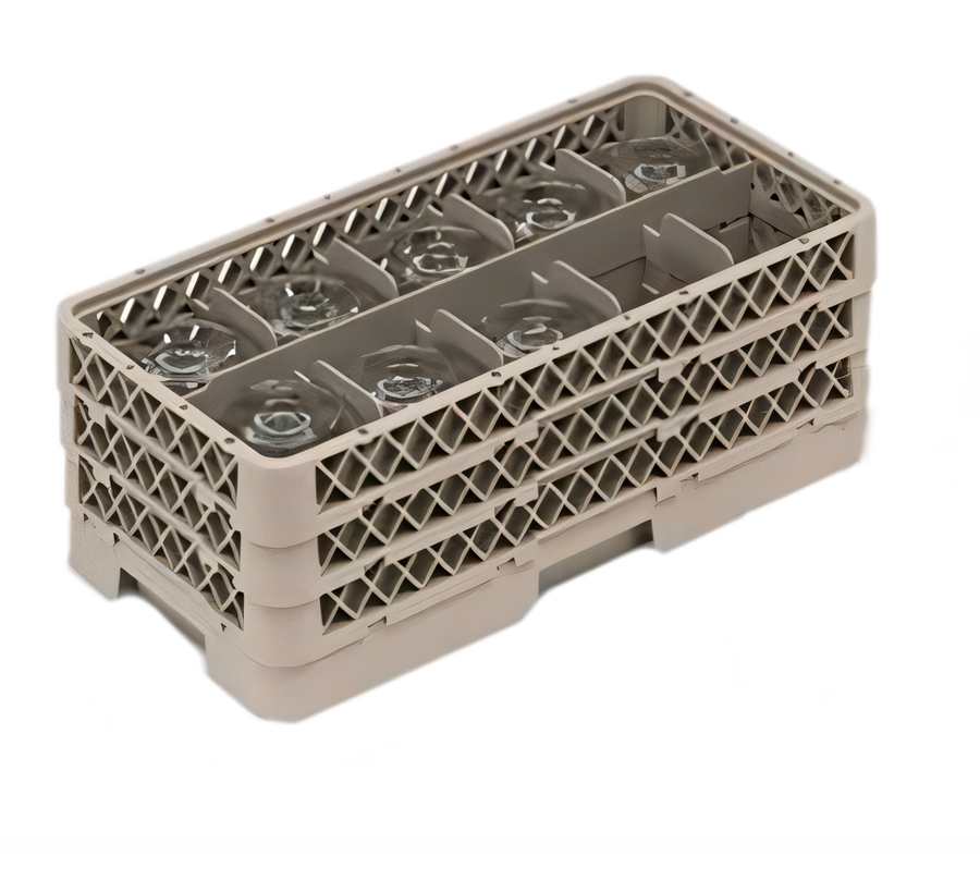 Product image #1 for Traex® Half-Size 10-Compartment Stemware Dishwasher Rack with Extenders