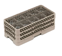 Traex® Half-Size 10-Compartment Stemware Dishwasher Rack with Extenders