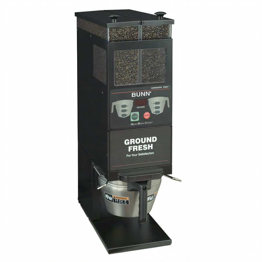 Product image #1 for BUNN G9-2T DBC Dual 6 lb Hopper Portion Control Coffee Grinder with Smart Funnel