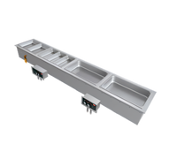 Hatco Drop-In Modular Slim Heated Well, 3 Full-Size Pans, Auto-Fill, Manifold Drains