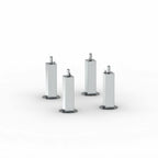 Thumbnail image #1 for RATIONAL 60.31.524 4-Piece Stainless Steel Flanged Feet Kit for 2-XS and 2-S Units