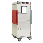 Thumbnail image #1 for Metro C5 Transport Armour C5T9D-ASF Mobile Dual-Cavity Heated Holding Cabinet, 32-Pan, Stainless Steel, Split Solid Doors, 120V