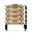 Thumbnail image #1 for PizzaMaster PM 724ED 4-Deck Electric Pizza Deck Oven with Ceramic Clay Stones