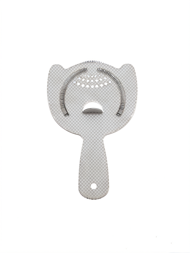 Product image #1 for Barfly Diamond Lattice Heavy-Duty 2-Prong Spring Bar Strainer, 6-Inch, 18/8 Stainless Steel