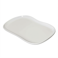 Stadia® 13 x 7 Inch Oblong Melamine Platter, Greige