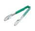 Thumbnail image #1 for Vollrath Jacob's Pride 12-Inch Springless Utility Tongs with Scalloped Teeth and Green Kool-Touch Handle