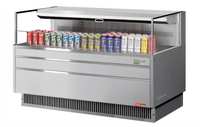 Turbo Air Low-Profile Horizontal Open Display Merchandiser, 8 Cu. Ft., Deck Only, Self-Contained Refrigeration