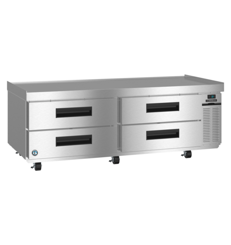 Product image #1 for Hoshizaki Steelheart 72-1/2-Inch Low-Profile Refrigerated Chef Base with 4 Drawers, Right-Side Condenser
