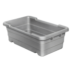 Thumbnail image #1 for Channel Manufacturing L815-G Plastic Lug, Gray, 15.75"W x 23.75"D x 8.5"H, Cross-Stackable, Tapered for Nesting