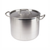 Thumbnail image #1 for Premium 24 Qt Induction Ready 18/8 Stainless Steel Stock Pot with Cover
