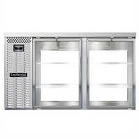 Continental Refrigerator BB59NSSGDPT 59-Inch Four Glass Door Pass-Thru Back Bar Cooler