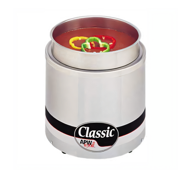 Product image #1 for APW Wyott RCW-7 Round Countertop Food Pan Warmer/Rethermalizer, 7 Quart, 120V