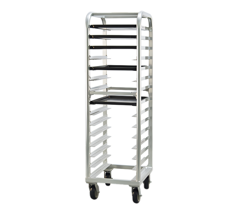 Product image #1 for New Age Lifetime Series Aluminum End-Loading Bun Pan Rack, 15 Pan Capacity, 73 Inch High, with Casters