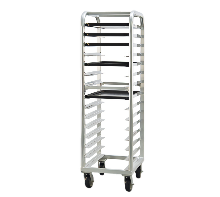 Product image #1 for New Age Lifetime Series Aluminum End-Loading Bun Pan Rack, 15 Pan Capacity, 73 Inch High, with Casters