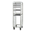 Thumbnail image #1 for New Age Lifetime Series Aluminum End-Loading Bun Pan Rack, 15 Pan Capacity, 73 Inch High, with Casters