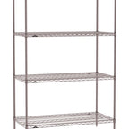 Thumbnail image #1 for Metro Super Erecta SE-2460K4-74-S4 Wire Stationary Starter Wire Shelving Unit, 60"W x 24"D x 74"H, 600 lb. capacity per shelf, 2000 lb. capacity per
