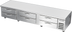 Thumbnail image #1 for Beverage-Air Six-Drawer Chef Base Refrigerator, 112-Inch Wide, Stainless Steel Top, Side-Mounted Refrigeration